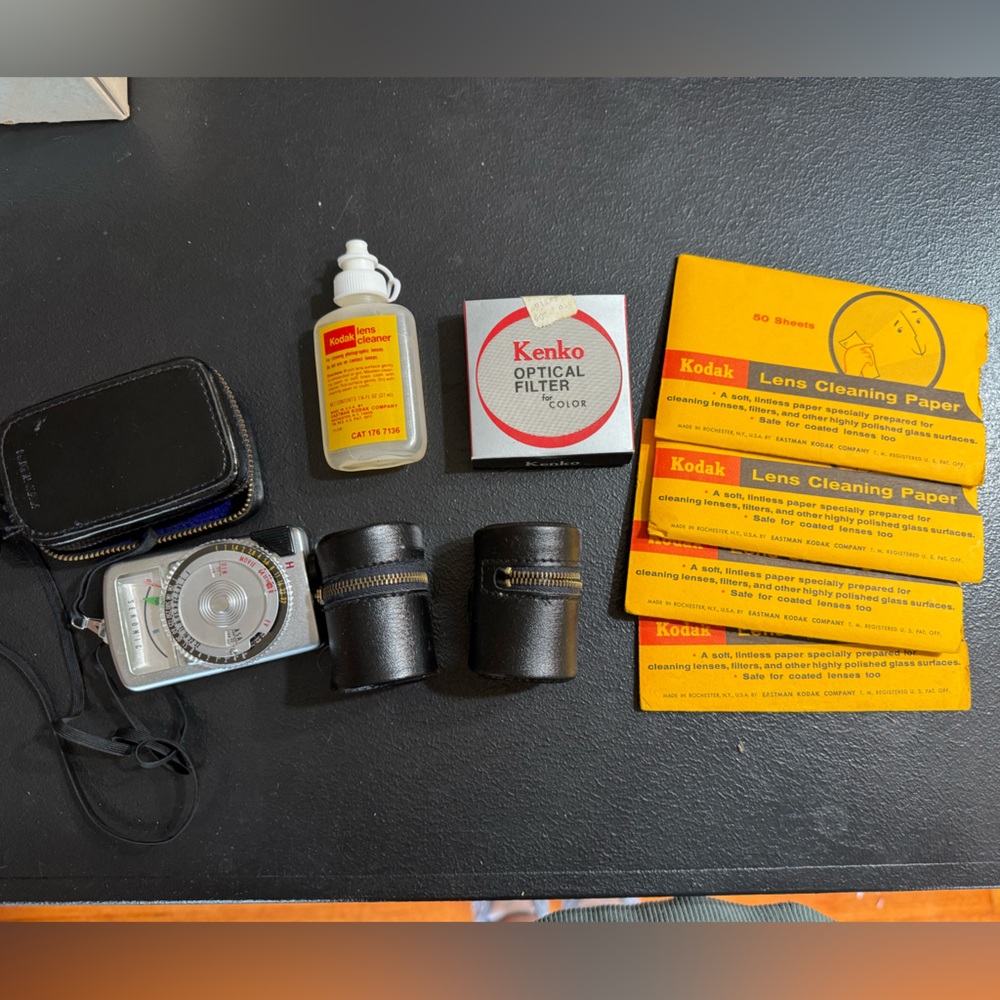 Antique camera accessories